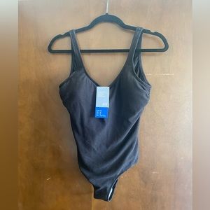 Black One-Piece Swimsuit